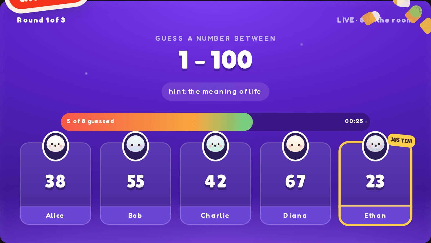 Smashcrowd LockItIn live game interface